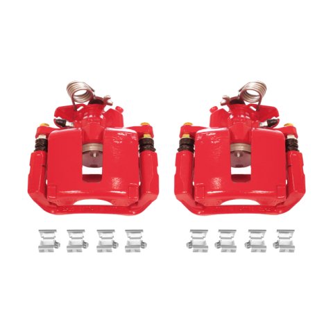 Power Stop 13-17 Ford Explorer Rear Red Calipers w/Brackets - Pair