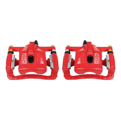 Power Stop 06-10 Hummer H3 Rear Red Calipers w/Brackets - Pair