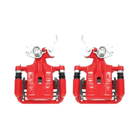 Power Stop 06-12 Ford Fusion Rear Red Calipers w/Brackets - Pair