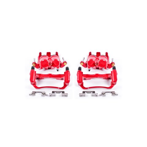 Power Stop 05-18 Nissan Frontier Front Red Calipers w/Brackets - Pair