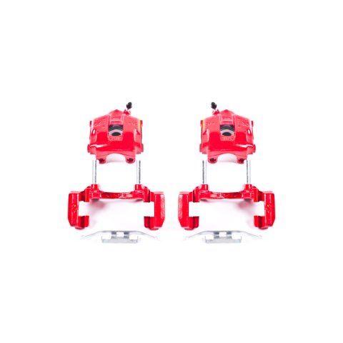 Power Stop 01-05 BMW 320i Rear Red Calipers w/Brackets - Pair