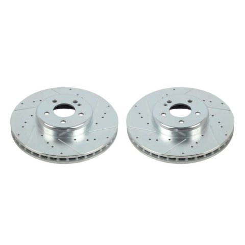 Power Stop 16-20 Mercedes-Benz GLC300 Front Evolution Drilled & Slotted Rotors - Pair