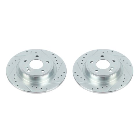 Power Stop 17-19 Infiniti QX30 Rear Evolution Drilled & Slotted Rotors - Pair