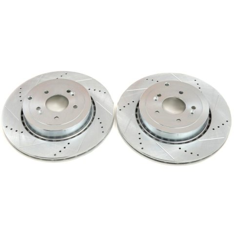 Power Stop 18-20 Kia Stinger Rear Evolution Drilled & Slotted Rotor - Pair
