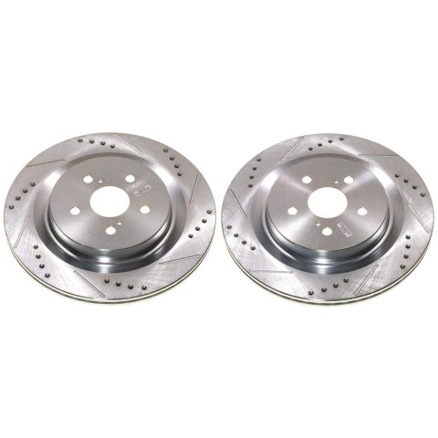 Power Stop 20-23 Toyota Highlander Rear Drilled & Slotted Rotor (Pair)