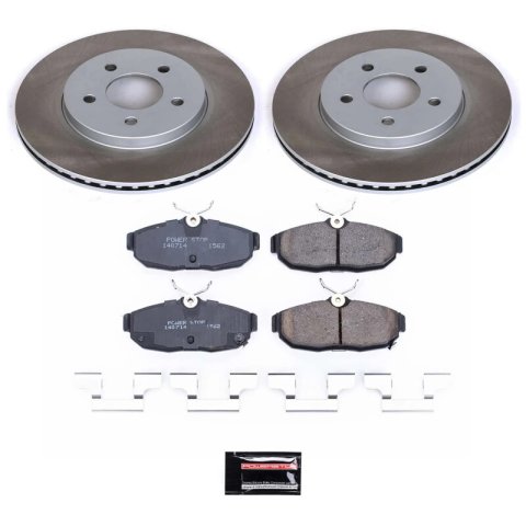 Power Stop 2012 Ford Mustang Rear Semi-Coated Rotor Kit