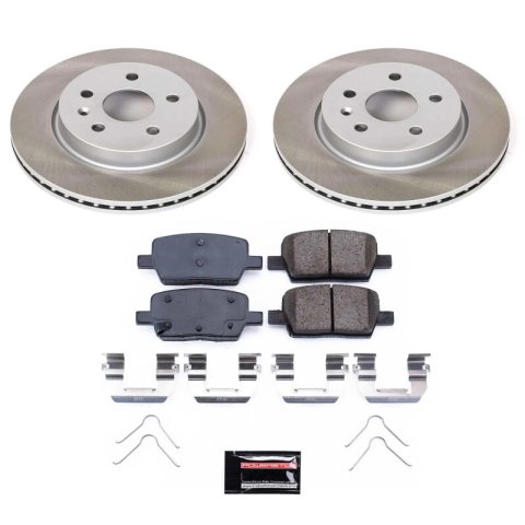PowerStop Z17 Evolution Plus Semi-Coated Rotor Brake Kits for 2016-2024 CAMARO, 2016-2019 CT6 - SC7289 and Pad Combo, Semi-Coated, Rear, Solid Surface Rotors, 12.41 in. O.D., Ceramic Pads, Cadillac, Chevrolet, Kit