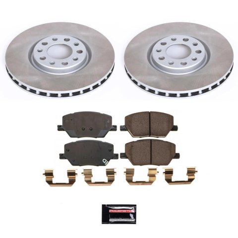 PowerStop Z17 Evolution Plus Semi-Coated Rotor Brake Kits for 2016-2021 500X, 2017-2022 COMPASS, 2015-2023 RENEGADE - SC7299 and Pad Combo, Semi-Coated, Front, Solid Surface Rotors, 12.01 in. O.D., Ceramic Pads, Fiat, Jeep, Kit