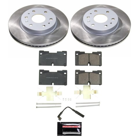 PowerStop Z17 Evolution Plus Semi-Coated Rotor Brake Kits SC8172 and Pad Combo, Semi-Coated, Front, Solid Surface Rotors, 13.51 in. O.D., Ceramic Pads, Cadillac, Chevrolet, GMC, Kit
