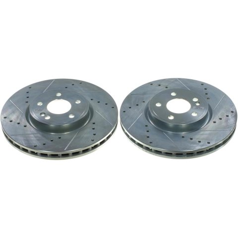 Power Stop 19-22 Mercedes-Benz A220 Front Drilled & Slotted Rotor - Pair