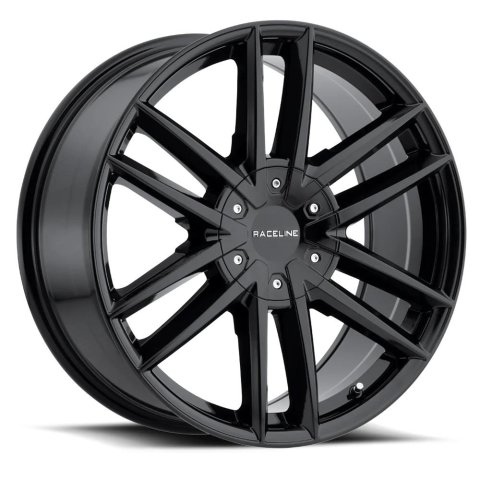 Raceline 158B Impulse 20x8.5in / 5x114.3/5x127 BP / 35mm Offset / 78.1mm Bore - Gloss Black Wheel