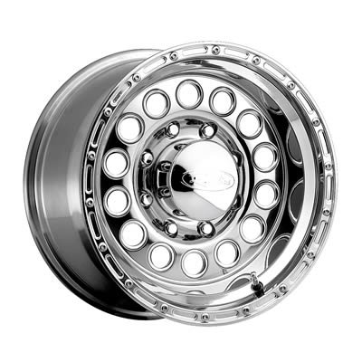 Raceline 887 Rock Crusher 15x10in / 5x114.3 BP / -47mm Offset / 83.82mm Bore - Polished Wheel