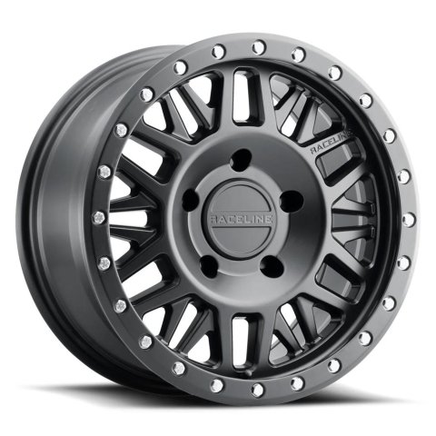 Raceline 951B Ryno 17x9in / 8x165.1 BP / -12mm Offset / 130.8mm Bore - Satin Black Wheel