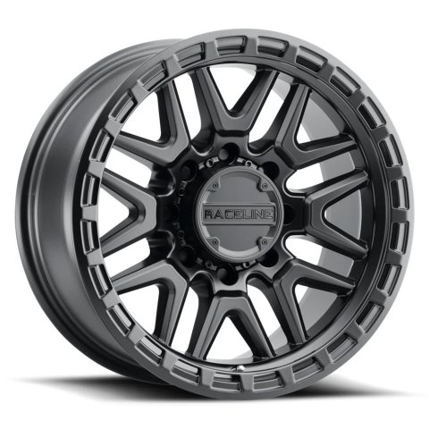 Raceline 953B Krank 18x9in / 8x165.1 BP / 18mm Offset / 125.2mm Bore - Satin Black Wheel