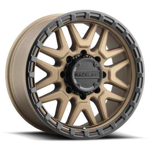 Raceline 953BZ Krank 18x9in / 6x139.7 BP / -12mm Offset / 106.1mm Bore - Bronze Wheel