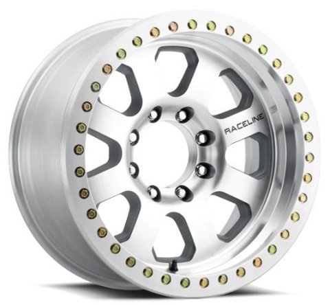 Raceline RT260M Avenger 17x9in / 8x170 BP / -12mm Offset / 130.81mm Bore - Machined Beadlock Wheel