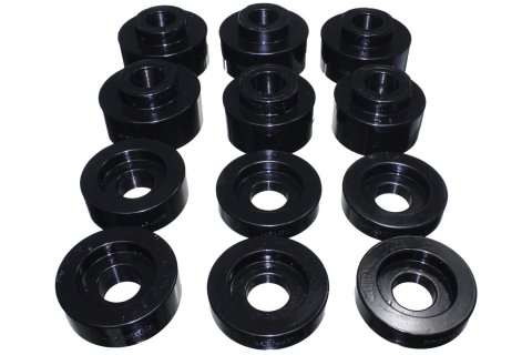 Energy Suspension 08-16 Ford F-250/F-350/F-450/F-550 Super Duty STD/Super Cab Black Body Mount Set