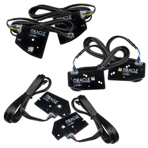 Oracle 19-21 RAM 1500 Projector LED Headlight DRL Kit - ColorSHIFT RGBW+A w/o Controller