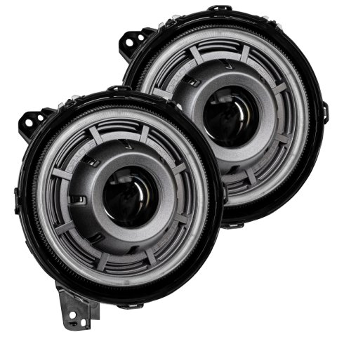 Oracle Jeep Wrangler JL Oculus Bi-LED Projector Headlights- Graphite Metallic - 5500K