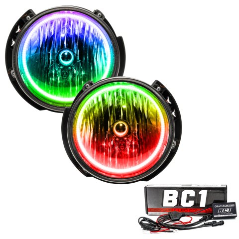 Oracle 07-16 Jeep Wrangler JK SMD HL - ColorSHIFT w/ BC1 Controller