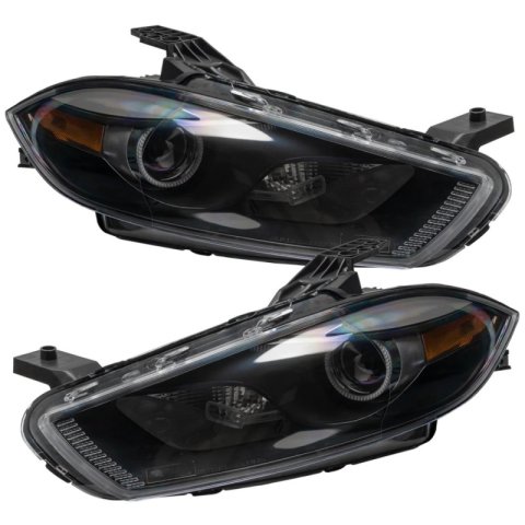 Oracle 13-14 Dodge Dart (HID Style) SMD HL - Black - ColorSHIFT w/ BC1 Controller