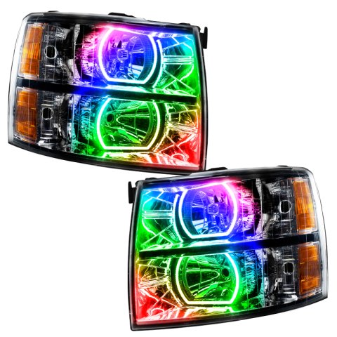 Oracle 07-13 Chevrolet Silverado SMD HL - Black - Square Style - w/o Controller
