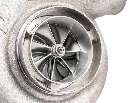 Forced Performance Subaru STi/WRX Black Turbo 84mm Black Housing Internal WG w/Oil Line (D/S Only)