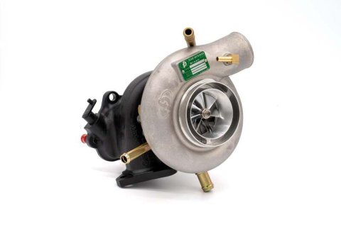 Forced Performance Subaru STi/WRX Green Turbo 60mm Black Housing Internal WG w/Oil Line (D/S Only)