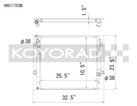 Koyo 03-09 Toyota 4Runner/Lexus GX470 4.7l Aluminum Radiator - Off-Road Use Only