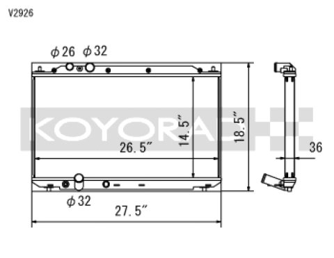 Koyo 06-11 Honda Civic Si 2.0L Coupe/Sedan (MT) Radiator