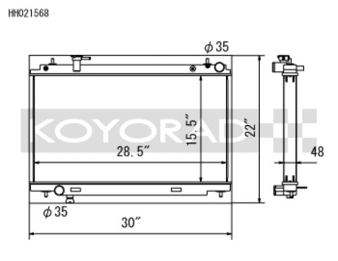 Koyo 03-06 Nissan 350Z 3.5L V6 Radiator