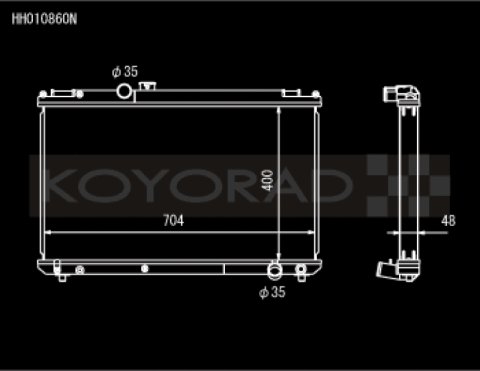 Koyo 96-00 Toyota Chaser JZX100 2.5L Inline 6 Turbo w/ Manual Trans Radiator