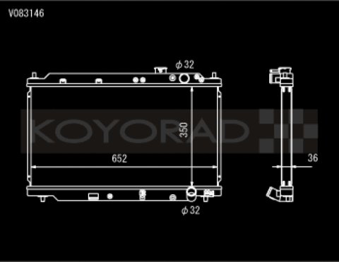Koyo 94-01 Acura Integra (MT w/ Showa/Denso OEM) Radiator