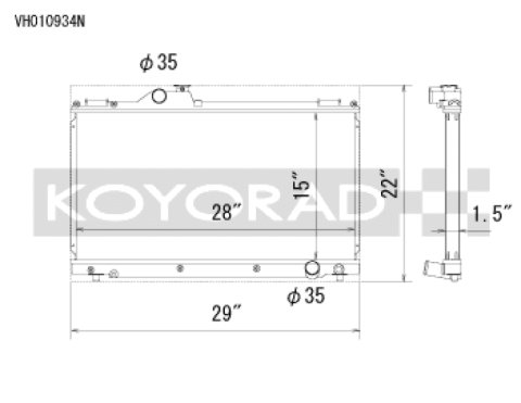 Koyo 01-05 Lexus IS300 (w/ Manual Transmission) Racing Radiator