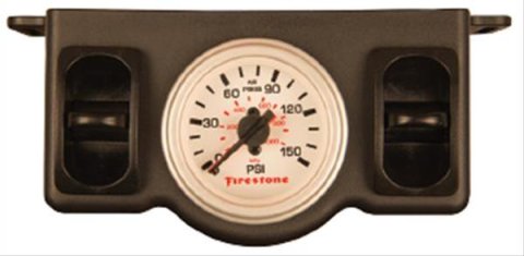 Firestone Electric Dual Pressure Gauge Dual - Black Plastic (WR17602577)