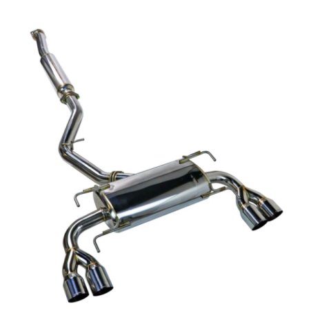 Remark 08-14 Subaru WRX STi GR Hatch Sports Touring Cat-Back Exhaust - SS Quad Tips (Resonated)