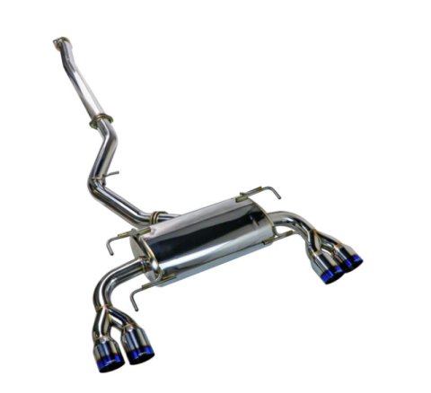 Remark 08-14 Subaru STi GR Hatch Sports Touring Spec - Burnt Quad Tips (Non-Resonated)