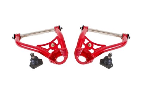 BMR 67-69 1st Gen F-Body Pro-Touring Upper A-Arms w/ Tall Ball Joint (Delrin) - Red