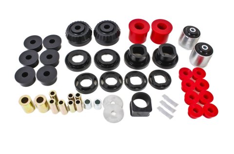 BMR 08-09 Pontiac G8 Total Suspension Bushing Kit (BK003 BK007 BK012) - Black/Red