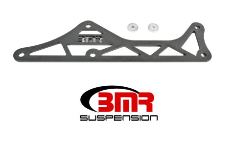 BMR 16-17 6th Gen Camaro Steel Driveshaft Tunnel Brace - Black Hammertone
