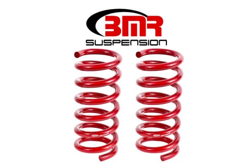 BMR 15-17 S550 Mustang Rear Performance Version Lowering Springs - Red