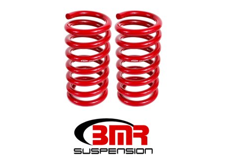 BMR 15-17 S550 Mustang Rear Drag Version Lowering Springs - Red