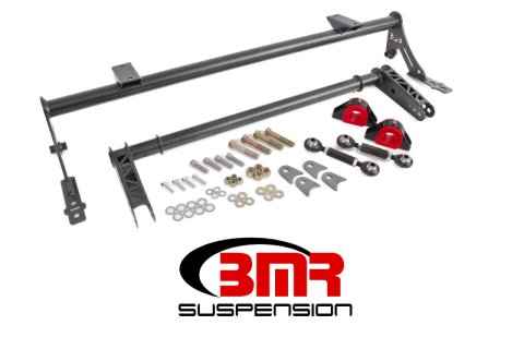 BMR 05-14 S197 Mustang Rear Bolt-On Hollow 35mm Xtreme Anti-Roll Bar Kit (Poly) - Black Hammertone