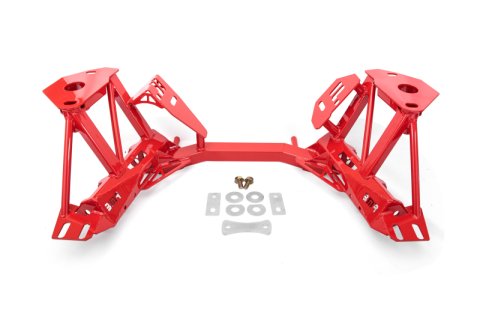 BMR 79-95 Ford Mustang K-Member Premium Version w/Spring Perches - Red