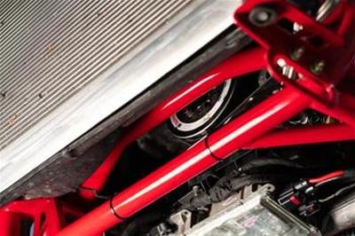 BMR 15-22 S550 Mustang Sway Bar Kit with Bushings Front and Rear Red