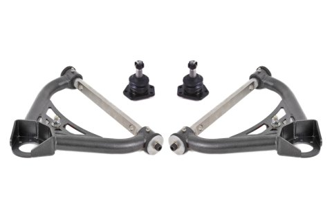 BMR 70-81 Chevrolet Camaro A-Arms Upper Non-Adjustable Delrin Std Ball Joint - Black Hammertone