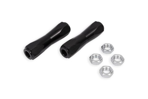 BMR 64-70 A-Body / 78-87 G-Body Tie Rod Sleeves 5/8in Thread - Black Anodized