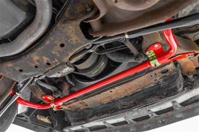 BMR 78-87 G-Body Front Sway Bar Kit - 1.25in Hollow - 2-Hole Adjustable - Black Hammertone