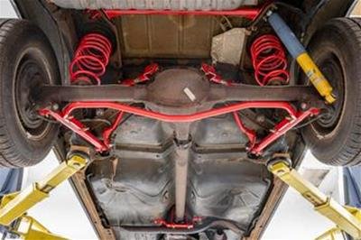 BMR 78-87 G-Body Rear Sway Bar Kit - 1.00in Hollow - Non-Adjustable - Red