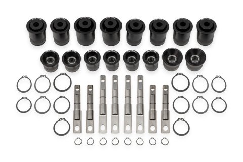 BMR 14-19 Chevrolet Corvette C7 Front & Rear Control Arm Bearing Kit - Black Anodized